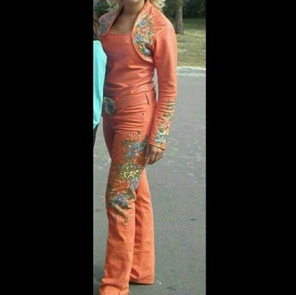 Other - Custom, hand painted, rodeo royalty outfit